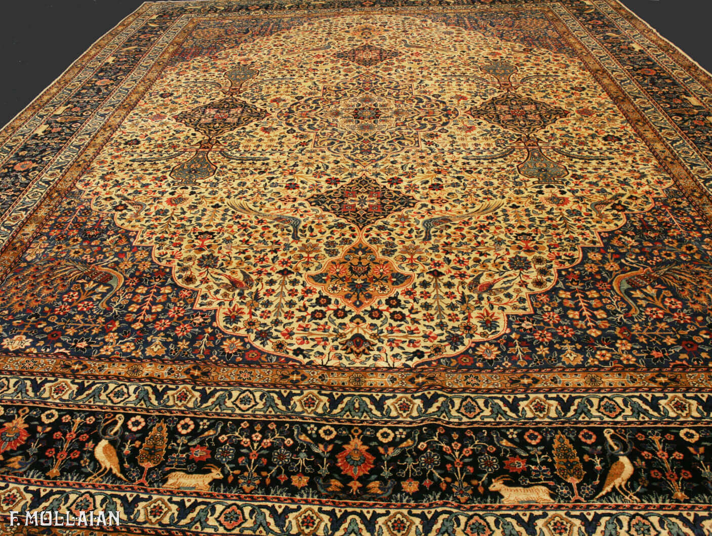 Antique Persian Tehran Carpet n°:21928862
